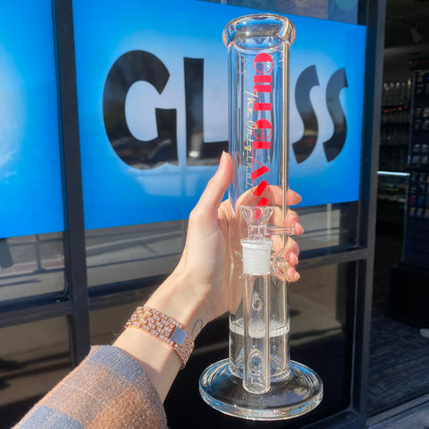 Gili Glass Tube With Honeycomb Perc 12"