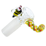Home Blown Glass Critter Slide - Bumblebee