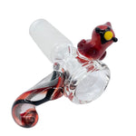 Home Blown Glass Critter Slide - Cardinal