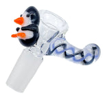 Home Blown Glass Critter Slide - Penguin
