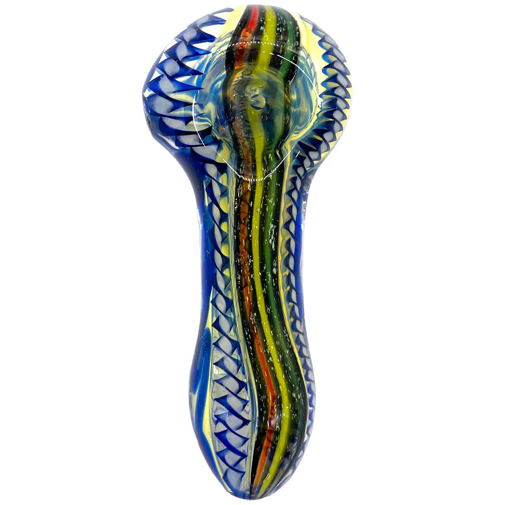 Hypnotized Glass Rasta Dicro Spoon – DJ’s Smoke Shop