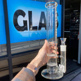 Gili Glass Tube With Double Honeycomb Perc 14"