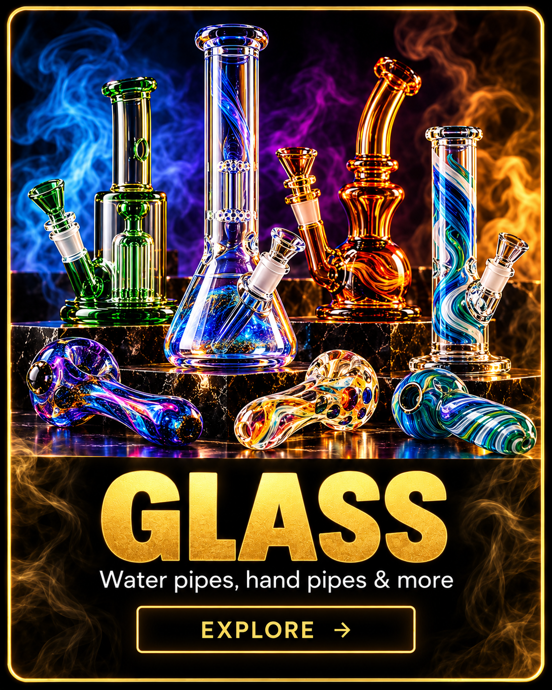 Glass – specialty glass pipes and glassware